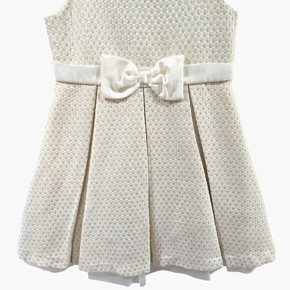 Gymboree Girl's Metallic Gold Polka Dot Party Dress